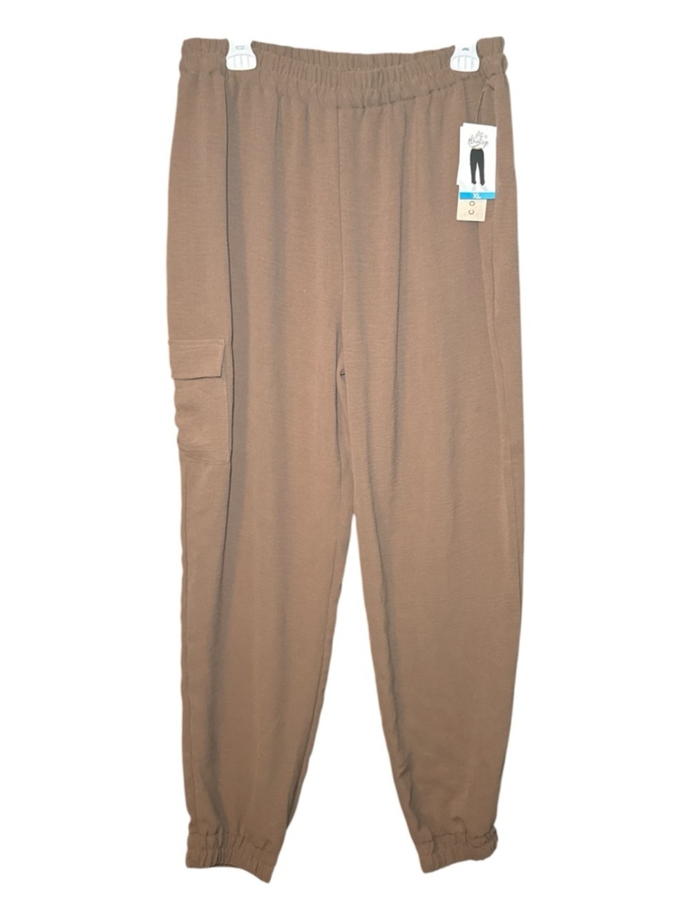 NEW! Como Vintage Women's Jogger Cargo Pants XL Cafe Brown